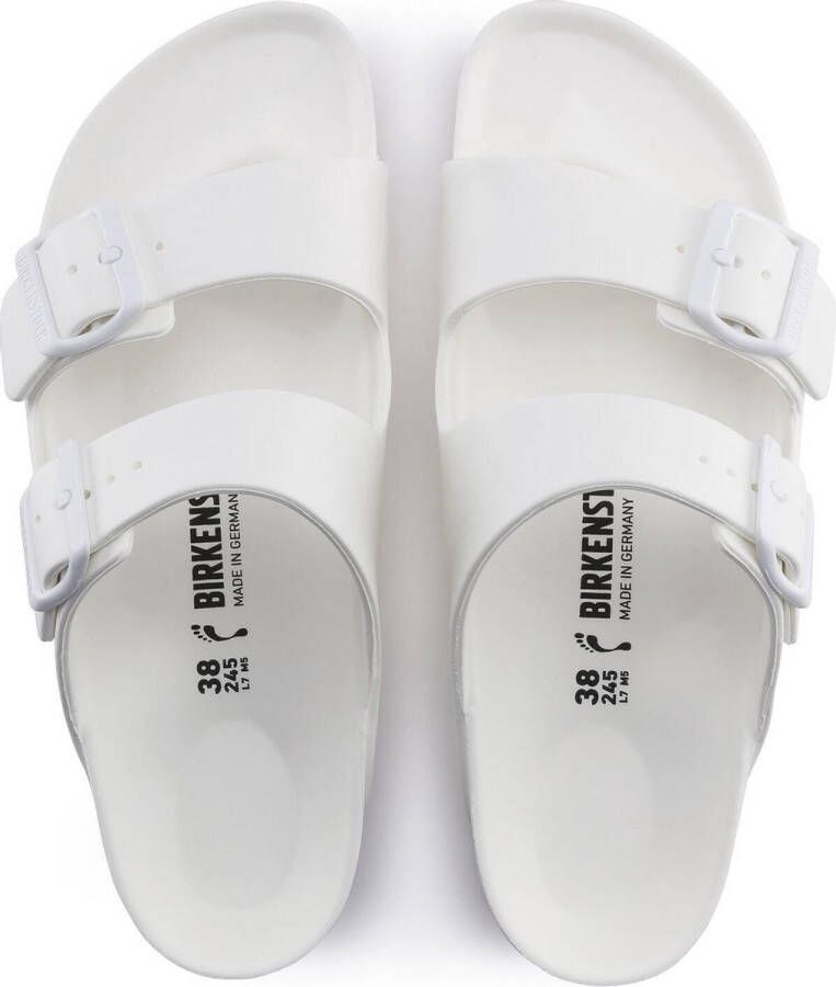Birkenstock Witte Rubberen Slipper Dubbele Gespsluiting White - Foto 4