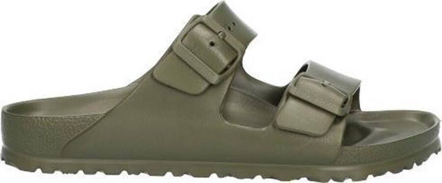 Birkenstock Arizona Slippers en Sandalen Heren Olijf Plastic
