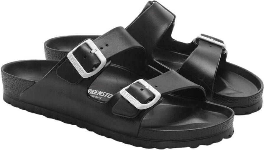 Birkenstock Arizona Eva Black Black White Buckle Slides 1025846