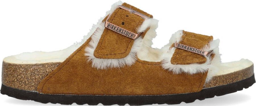 Birkenstock Arizona Shearling Slippers Mink Regular fit | Bruin | Suède - Foto 5