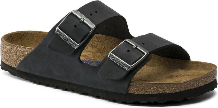 Birkenstock Sandalen Arizona Soft Footbed Birko-Flor Black Dames - Foto 4