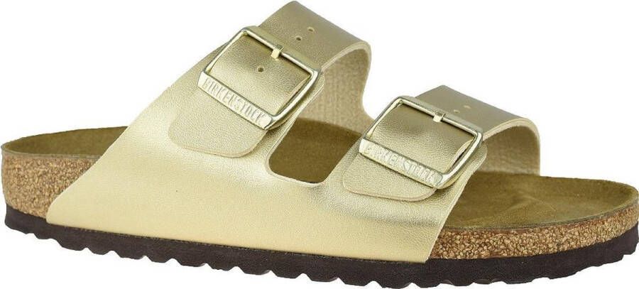 BIRKENSTOCK Slippers Arizona Maat: 42 Materiaal: Leatherlook Kleur: Goud - Foto 5