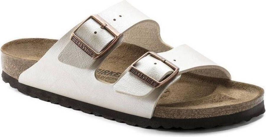 Birkenstock Arizona Graceful Pearl White Slippers Dames