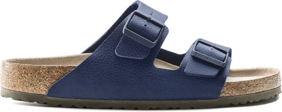 Birkenstock Arizona Heren Slippers Blue Narrow fit | Blauw | Imitatieleer