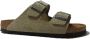 Birkenstock Arizona Heren Slippers Desert Buck Faded Khaki Narrow fit | Groen | Nubuck - Thumbnail 1