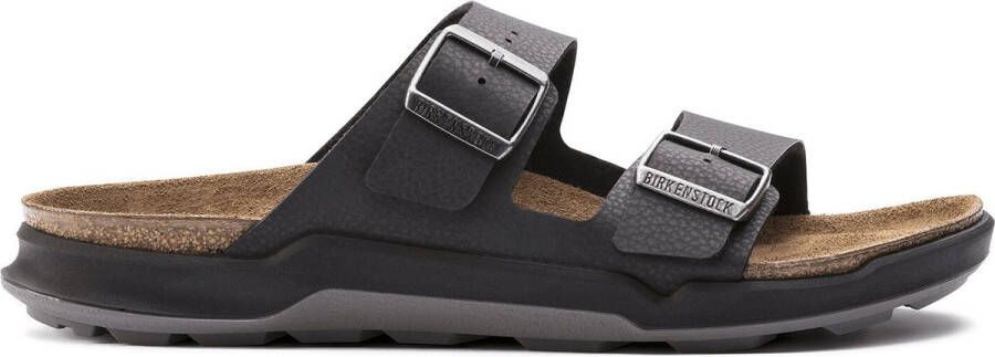 Birkenstock Arizona Heren Slippers Desert Soil Black Regular fit | Zwart | Imitatieleer