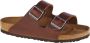 Birkenstock Arizona Heren Slippers Vintage Wood Roast Regular-fit Bruin Leer - Thumbnail 1