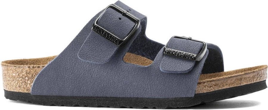 Birkenstock Arizona Kids Slippers Navy Narrow fit | Blauw | Imitatieleer