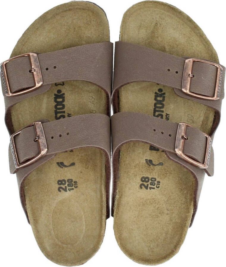 Birkenstock Kindersandalen Arizona Birko Flor Birkibuc Etroit Bruin Heren