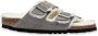 Birkenstock Arizona Shearling Slippers Stone Coin Narrow fit | Grijs | Suède - Thumbnail 23