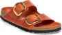 Birkenstock Oranje Leren Sandalen met Verstelbare Banden Orange Dames - Thumbnail 1