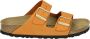 BIRKENSTOCK Arizona | Burnt Orange Nar Oranje Nubuck Platte sandalen Unisex - Thumbnail 1