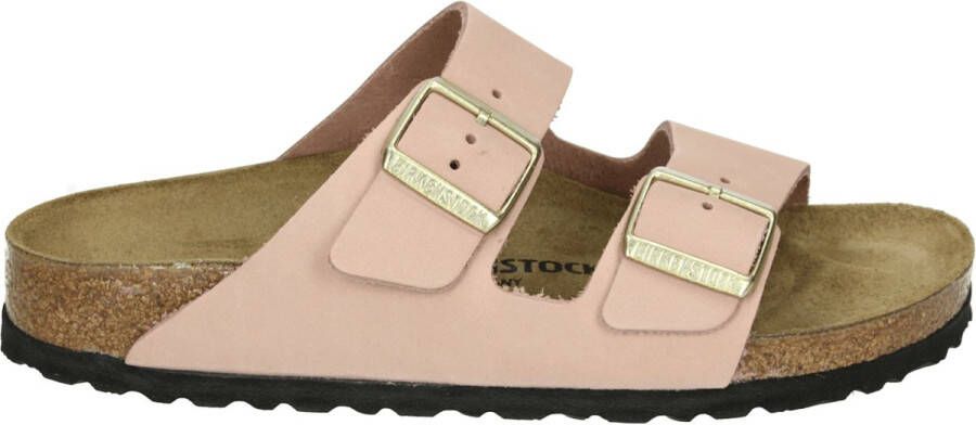 Birkenstock ARIZONA NUBUCK SOFT PINK Dames slippers Roze