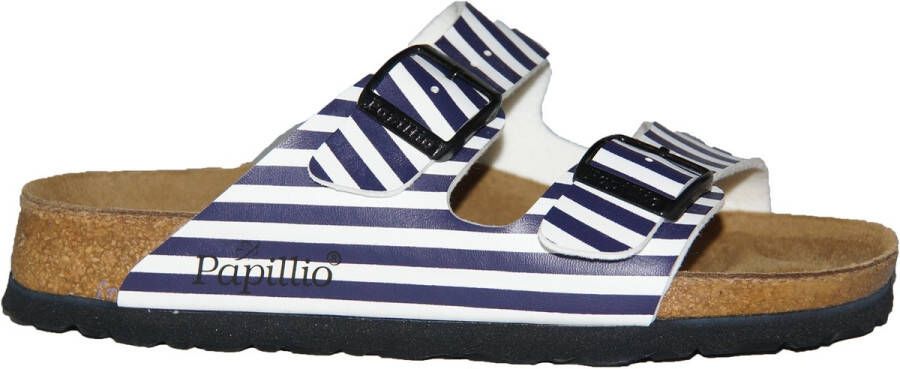 Birkenstock Arizona Papillio Smal Border Blue