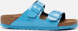 Birkenstock Arizona Dames Slippers Sky Blue Patent Narrow-fit Blauw Imitatieleer