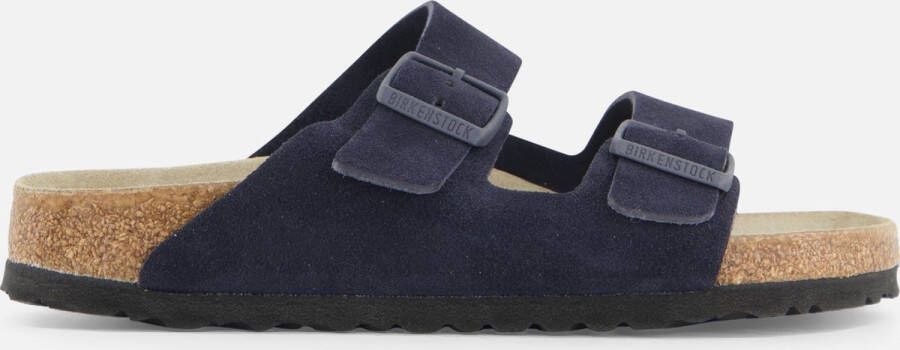 Birkenstock Arizona Sandalen blauw Suede