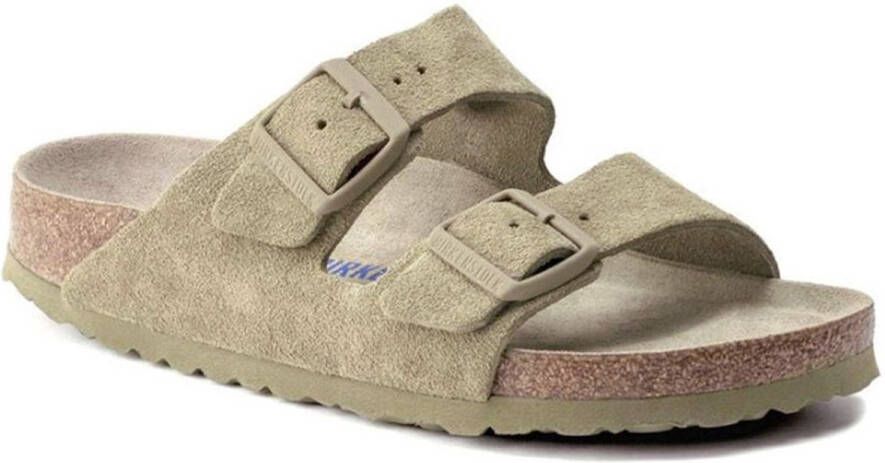 Birkenstock Arizona Sfb Vl Faded Khaki Schoenmaat 41 Slides & sandalen 1019045