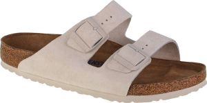 Birkenstock Arizona Sfb Vl Modern Suede Antique White Slides & sandalen 1024554
