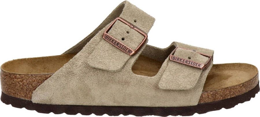Birkenstock Arizona SFB VL Narrow Dames Slippers Taupe
