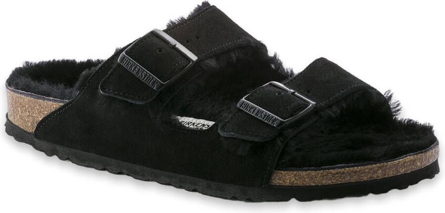 Birkenstock Arizona Shearling Slippers Black Narrow fit | Zwart | Suède - Foto 10