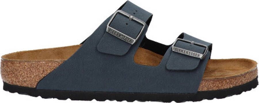 Birkenstock Slippers Arizona Basalt met twee verstelbare gespriempjes