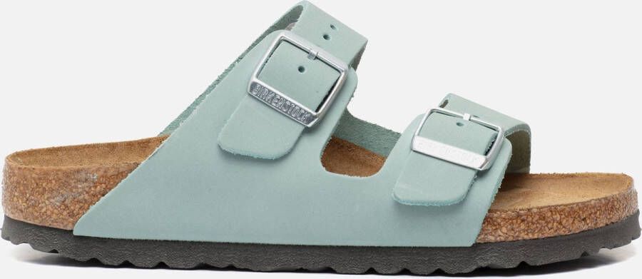 Birkenstock Arizona Dames Slippers Faded Aqua Narrow fit | Aqua | Nubuck - Foto 2