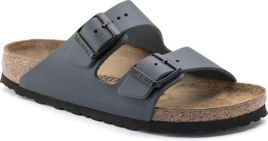 BIRKENSTOCK Muiltjes 'Pantolette Damen 51153 Glattleder in blau' blauw
