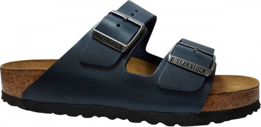 Birkenstock Arizona Slippers Blue Regular fit | Blauw | Leer