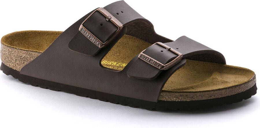 Birkenstock Platte sandalen Arizona Birko-Flor Narrow Dark Brown - Foto 8