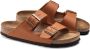Birkenstock Arizona Slippers Ginger Brown Narrow fit | Cognac | Imitatieleer - Thumbnail 1