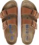 Birkenstock Arizona Slippers Ginger Brown Narrow fit | Cognac | Imitatieleer - Thumbnail 6