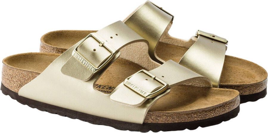 BIRKENSTOCK Slippers Arizona Maat: 42 Materiaal: Leatherlook Kleur: Goud - Foto 3