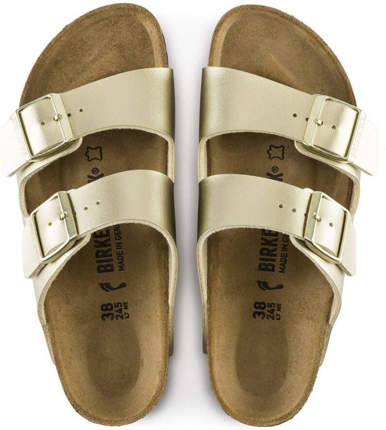 Birkenstock Arizona Slippers Gold Normale Pasvorm Vrouwen