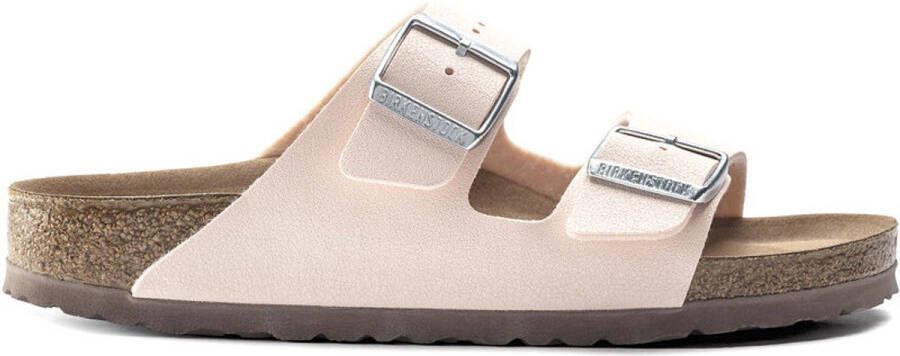 Birkenstock Arizona Slippers Light Rose Narrow-fit Roze Imitatieleer