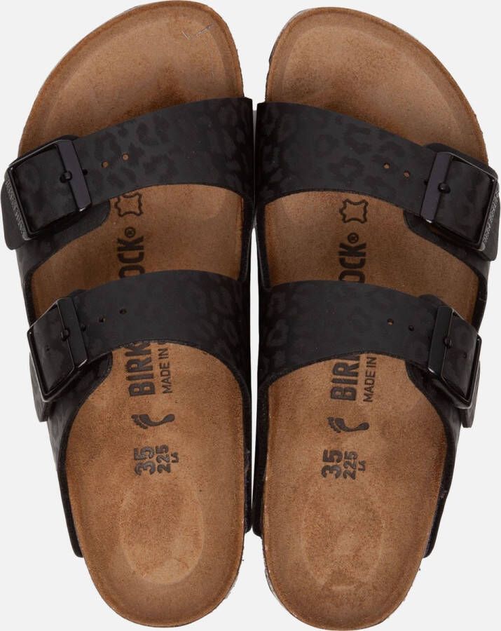 Birkenstock Arizona Leopard Black Narrow BF Sandalen met Luipaardprint 35 Zwart - Foto 2