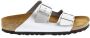 Birkenstock Arizona Slippers Metallic Silver Narrow fit | Zilver | Leer - Thumbnail 14