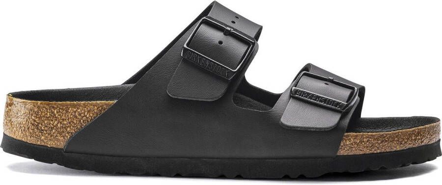 Birkenstock Arizona Slippers Triple Black Narrow fit | Zwart | Imitatieleer