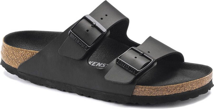 Birkenstock Arizona Slippers Triple Black Regular fit | Zwart | Imitatieleer