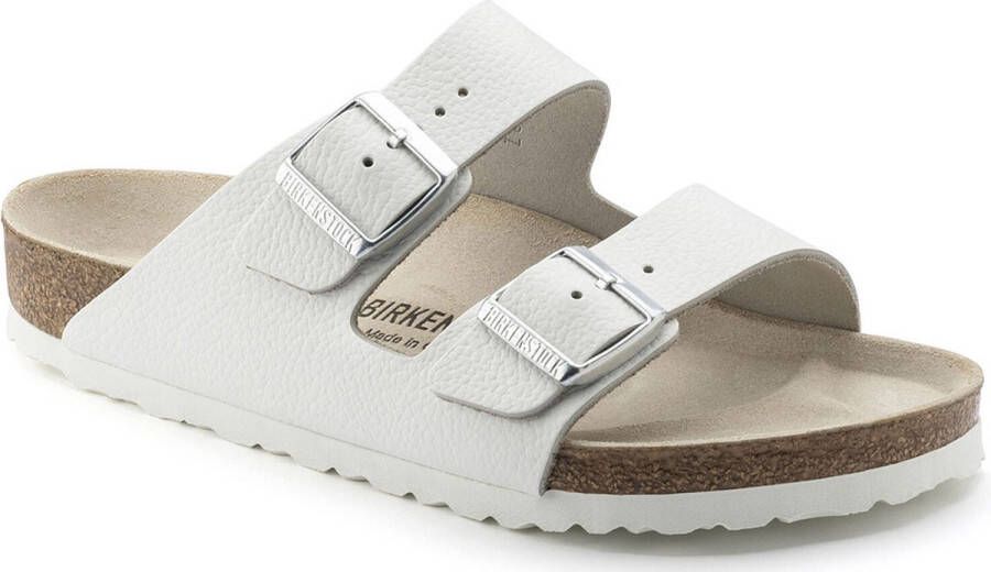 Birkenstock Arizona Slippers White Regular-fit Wit Leer