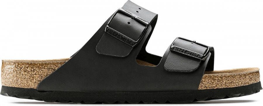 Birkenstock Arizona Slippers Black Regular fit | Zwart | Imitatieleer