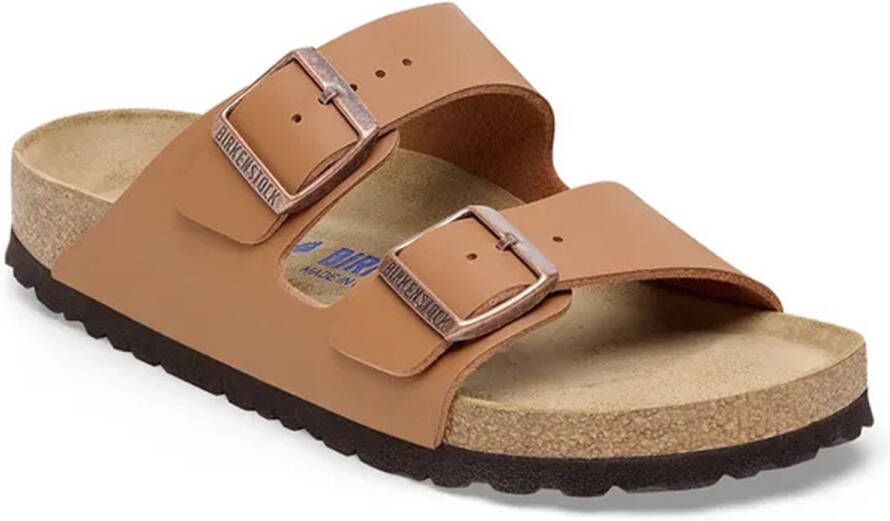 Birkenstock Sandals Arizona Soft Footbed Birko-Flor Bruin Heren