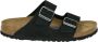 Birkenstock ARIZONA SOFT FOOTBED NUBUK Dames slippers Zwart - Thumbnail 3