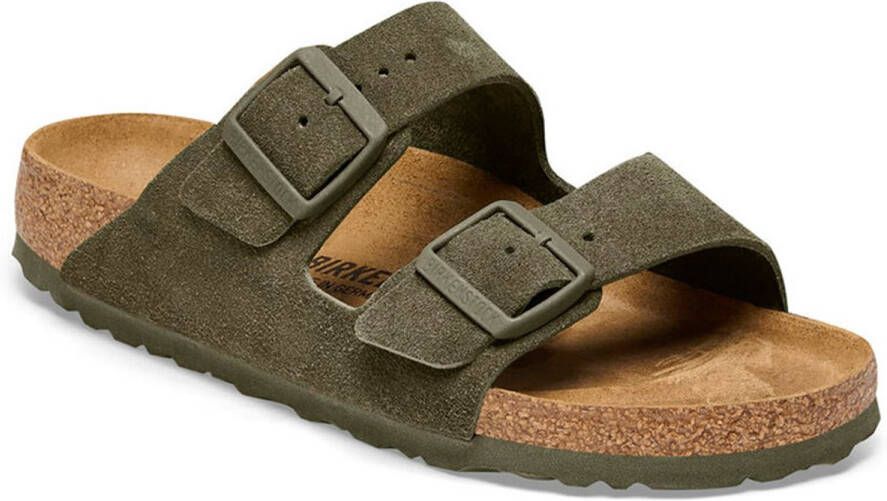 Birkenstock Arizona Suede Sandalen Green