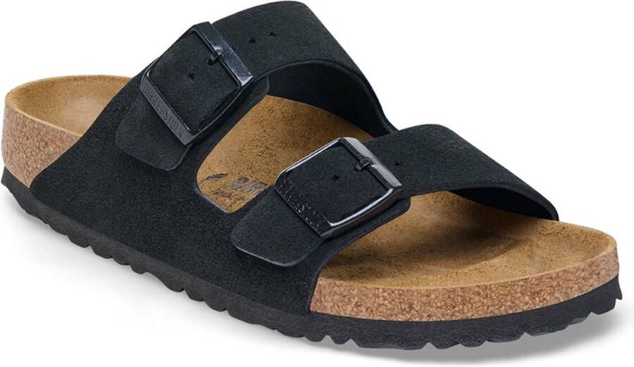 Birkenstock Arizona Suede Sandalen Zwart