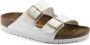 Birkenstock Arizona Grote Gesp Patent Witte Slippers Birko Flor Patent Streetwear - Thumbnail 62