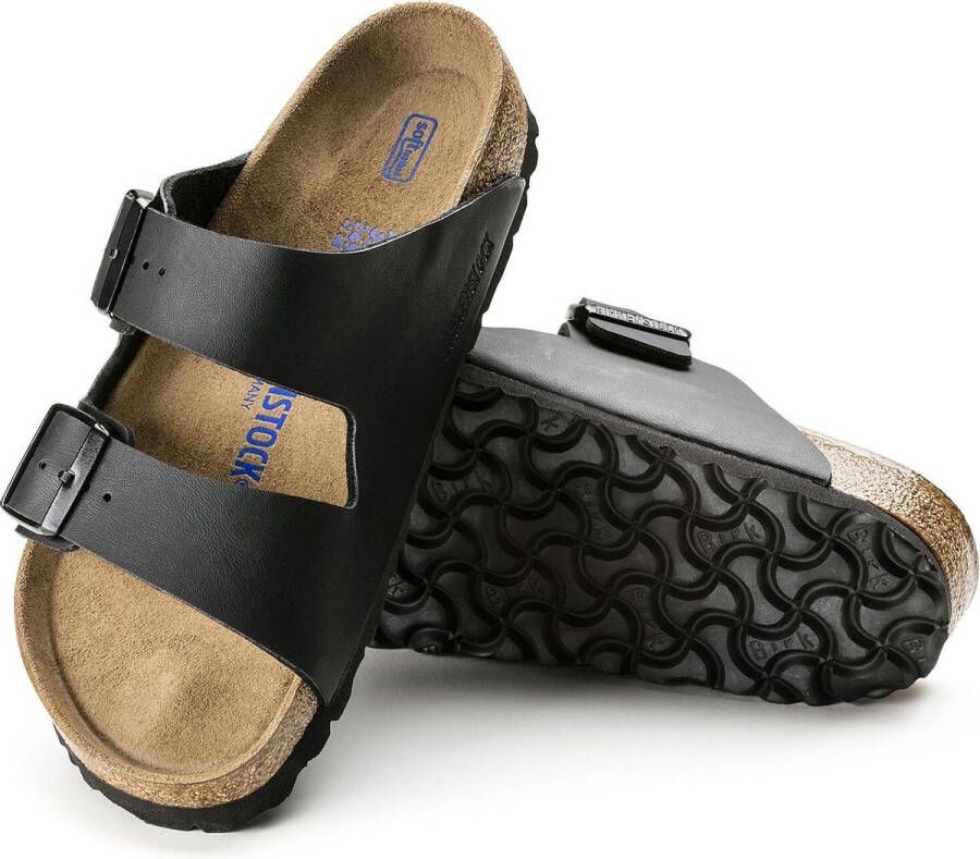 Birkenstock Arizona Slippers Black Regular fit | Zwart | Imitatieleer - Foto 2