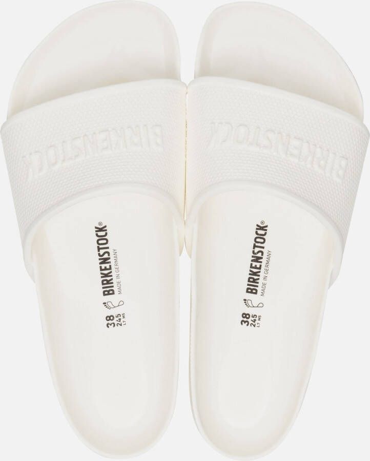 Birkenstock ‘Barbados’ slides with logo Wit Dames