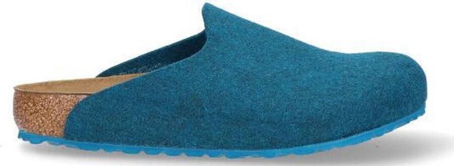 Birkenstock Amsterdam Pantoffels Petrol Regular fit | Aqua | Wolvilt - Foto 8