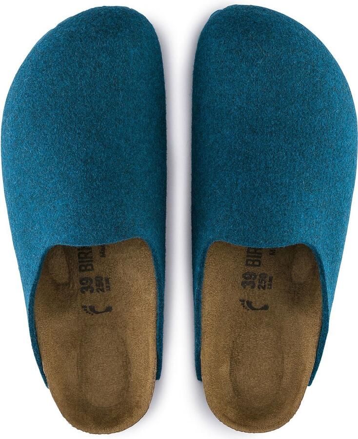 Birkenstock Amsterdam Pantoffels Petrol Regular fit | Aqua | Wolvilt - Foto 6