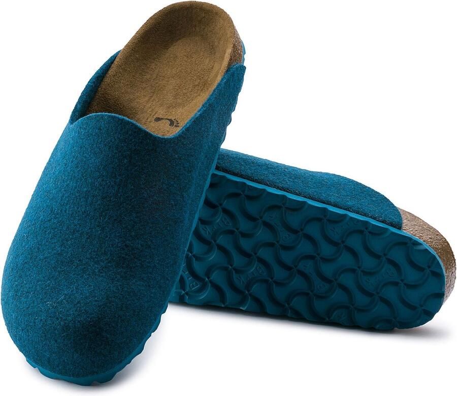 Birkenstock Amsterdam Pantoffels Petrol Regular fit | Aqua | Wolvilt - Foto 4